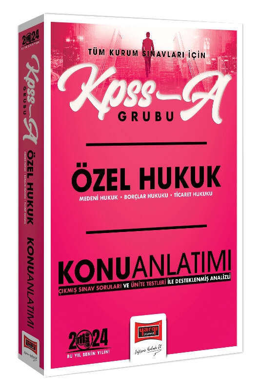 Yargı Yayınları 2024 KPSS A Grubu ve Tüm Kurum Sınavları İçin Özel Hukuk Konu Anlatımı