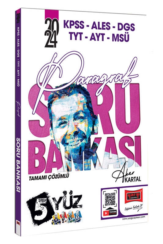 Yargı Yayınları 2024 KPSS-ALES-DGS-TYT-AYT-MSÜ Tamamı Çözümlü Paragraf Soru Bankası