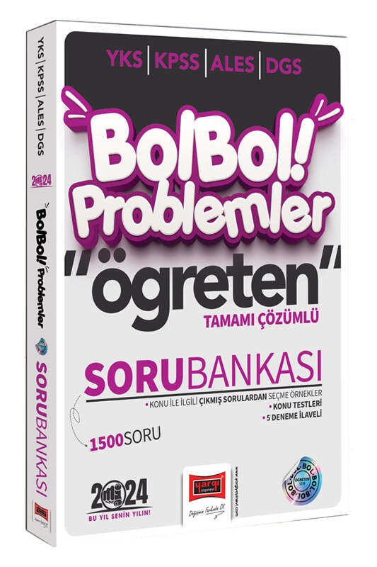 Yargı Yayınları 2024 KPSS ALES DGS YKS Bol Bol Öğreten Problemler Tamamı Çözümlü 1500 Soru Bankası