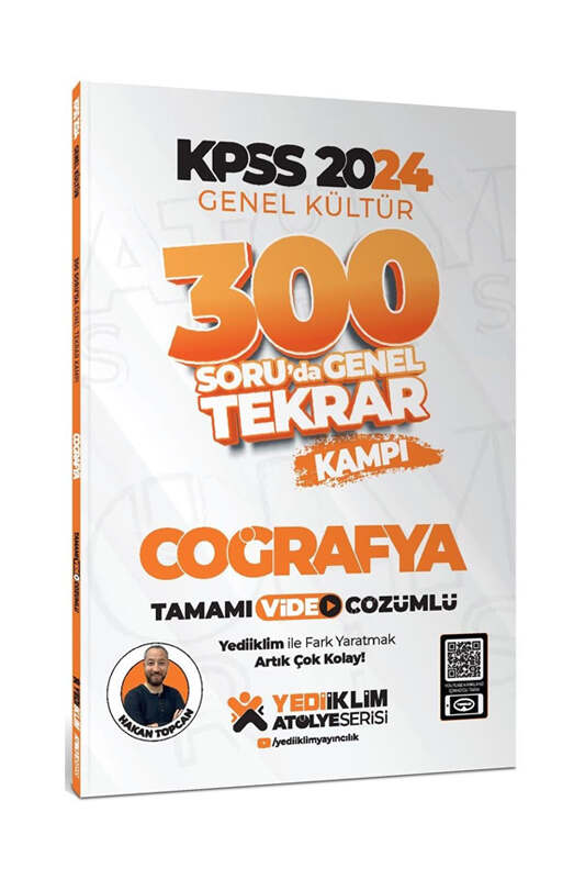 Yediiklim Yayınları 2024 Kpss Genel Kültür Coğrafya 300 Soruda Tamamı Video Çözümlü Genel Tekrar Kampı