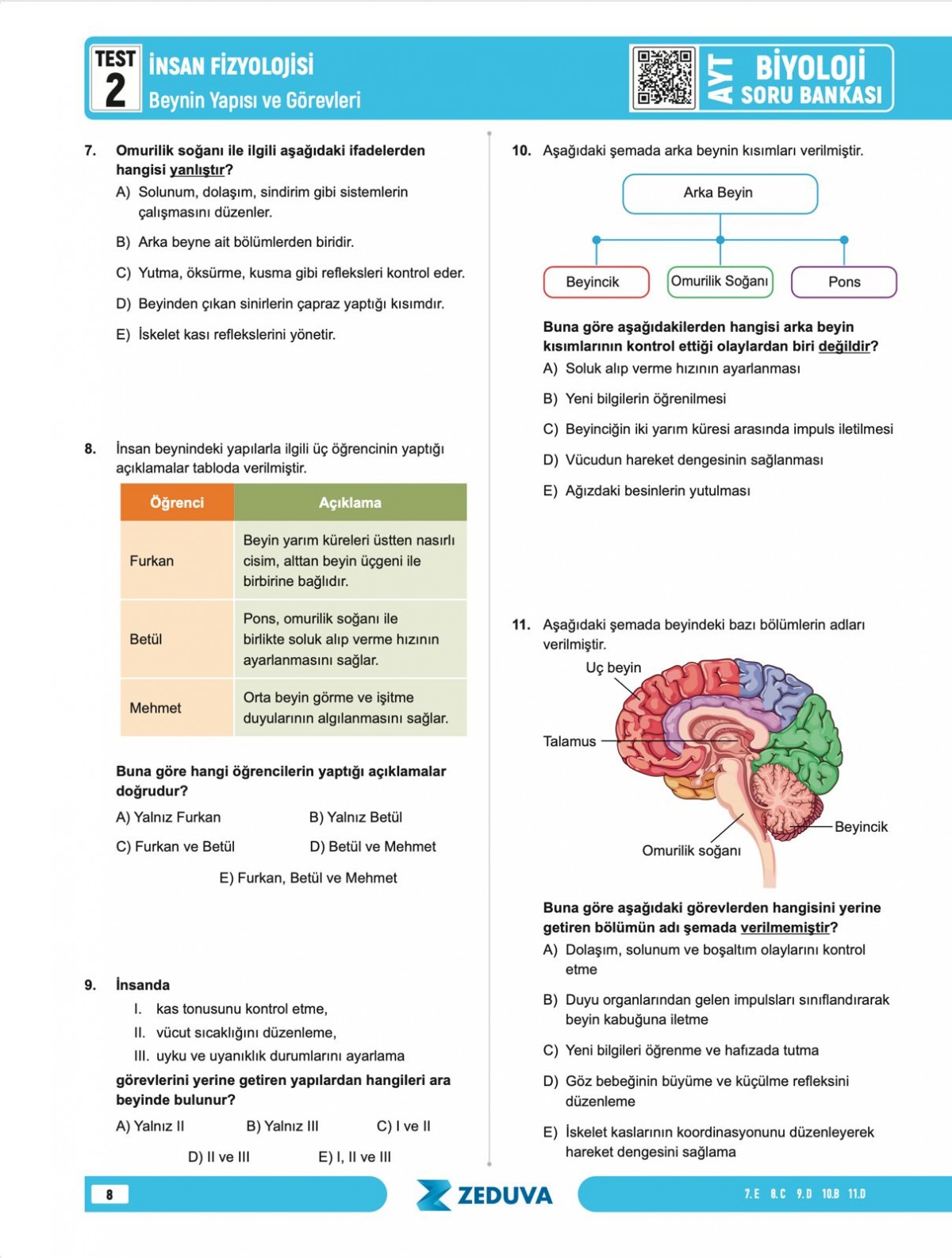 Zeduva Yayınları Biosem AYT Biyoloji 1 Kitap 3 Kamp Soru Bankası