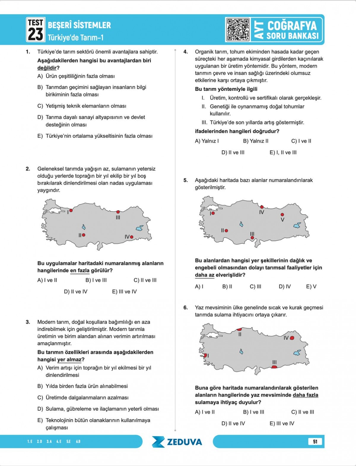 Zeduva Yayınları Coğrafyanın Kodları AYT Coğrafya 1 Kitap 3 Kamp Soru Bankası