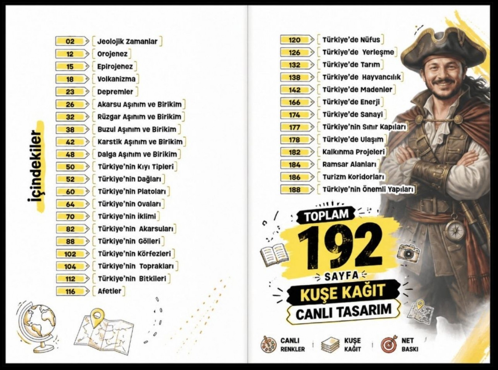 Zeduva Yayınları Coğrafyanın Kodları KPSS-AGS Kodlamalarla Haritalarla Coğrafya Özeti Cep Kitabı