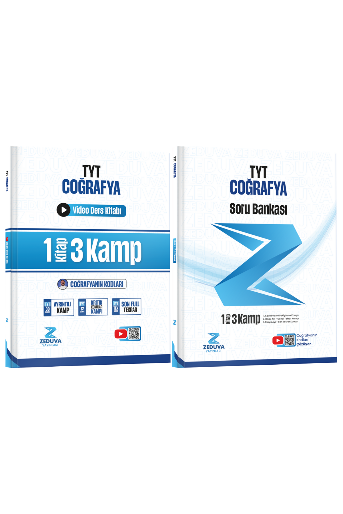 Zeduva Yayınları Coğrafyanın Kodları TYT Coğrafya 1 Kitap 3 Kamp Video Ders Kitabı ve Soru Bankası Seti
