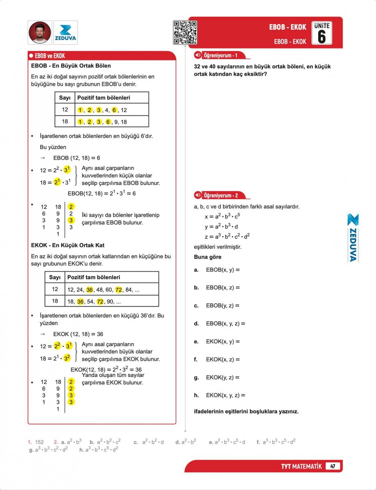 Zeduva Yayınları SML Matematik TYT Matematik 1 Kitap 3 Kamp Video Ders Kitabı