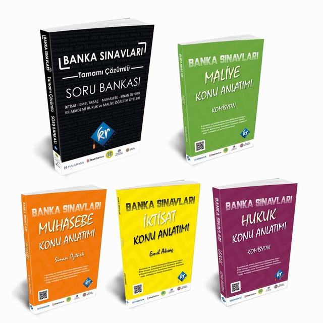 Ziraat Bankası Müfettiş ve Uzman Yardımcılığı Seti KR Akademi Yayınları